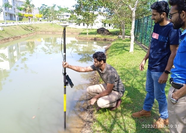 Water sample location data collection for research purposes